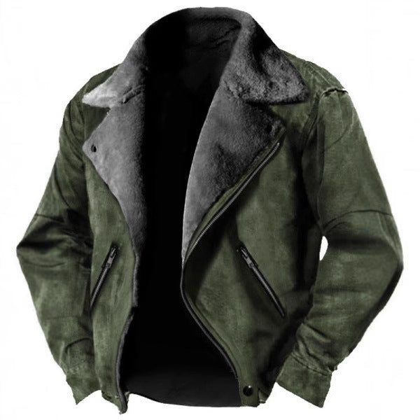 Rafferty | Men’s Fur-Lined Suede Jacket