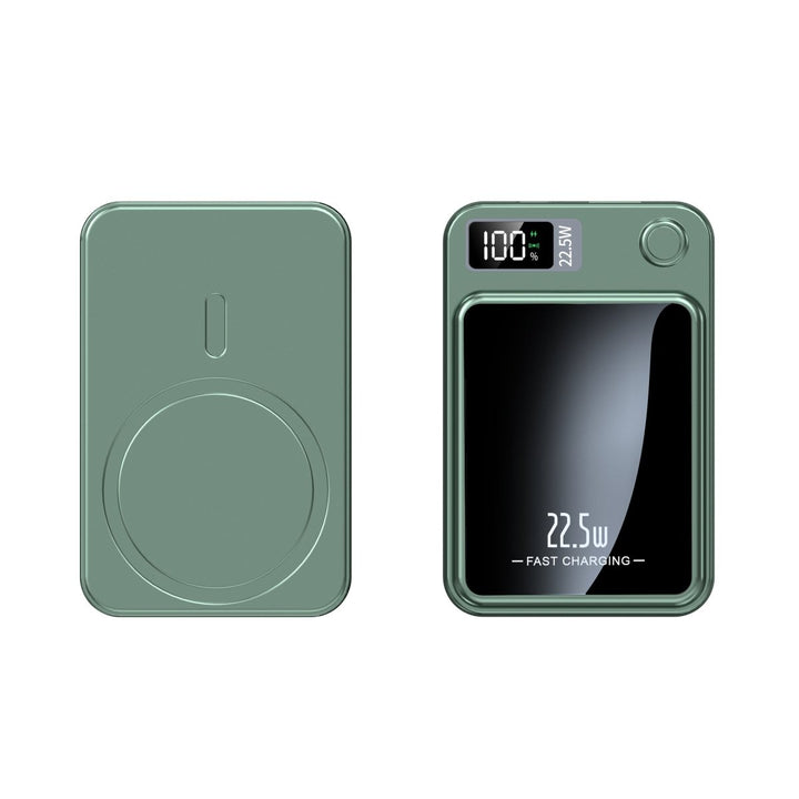 Lifestyle shot of 20000mAh battery powering two devices simultaneously outdoors