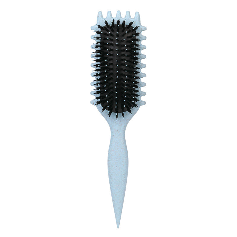 Ergonomic handle and bristle design of the professional hair styling tool