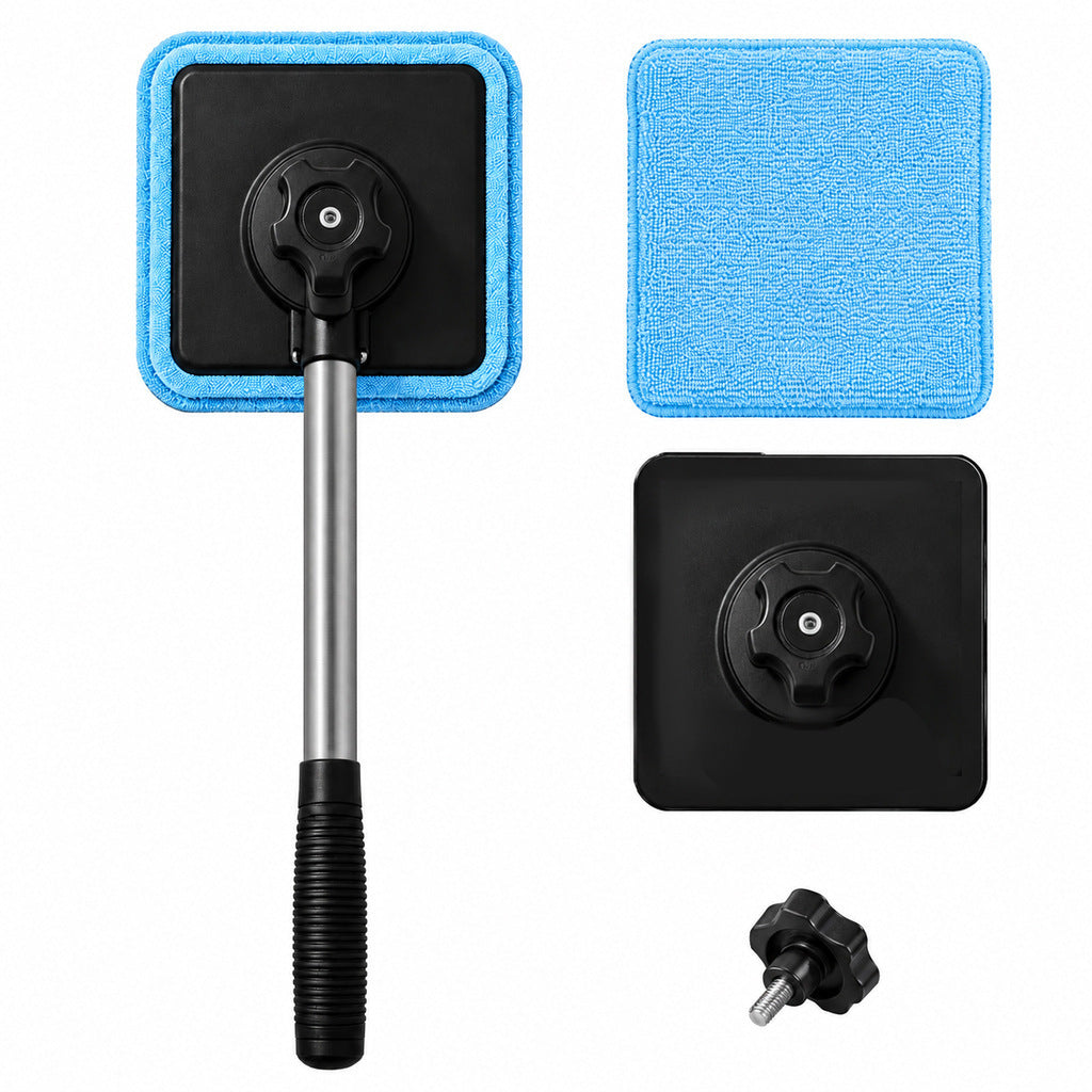 Dual-sided magnetic windshield cleaner for easy car window washing