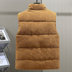 Ronan | Men’s Corduroy High-Collar Vest