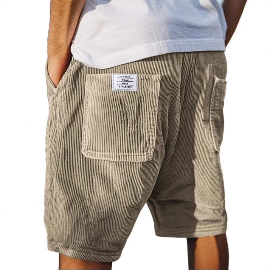 Casual wear mens tailored shorts back view showcasing premium fit