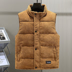 Ronan | Men’s Corduroy High-Collar Vest