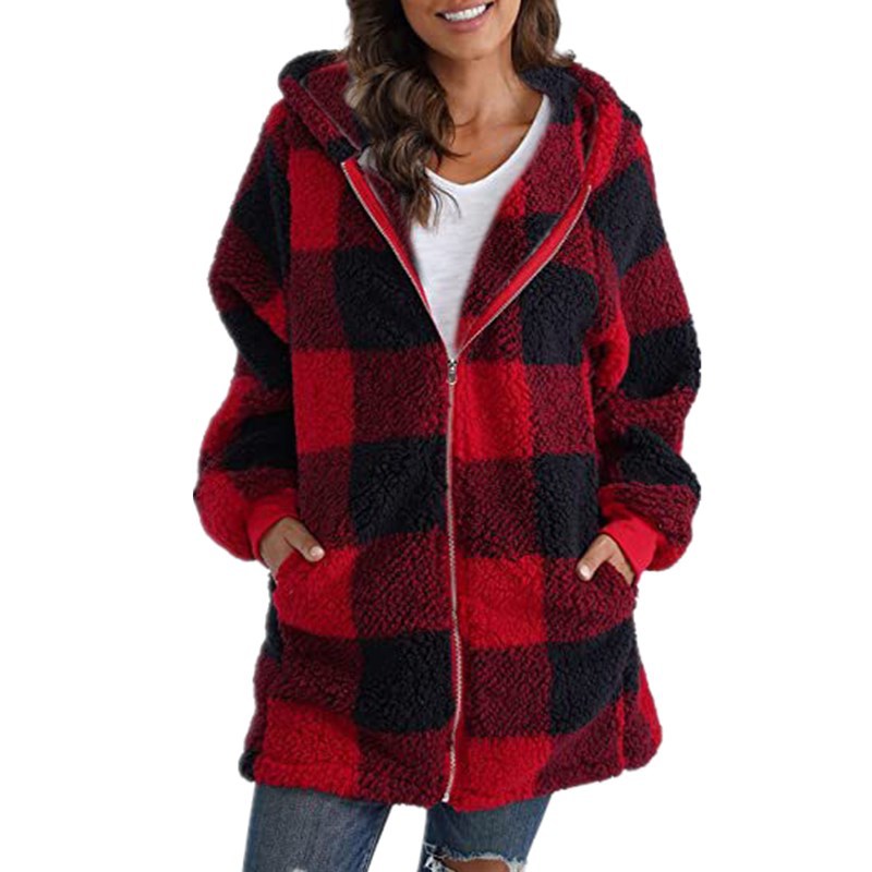 Daisy | Women’s Plaid Hooded Jacket