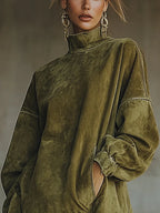 Carmela | Women’s Fringe Turtleneck Dress
