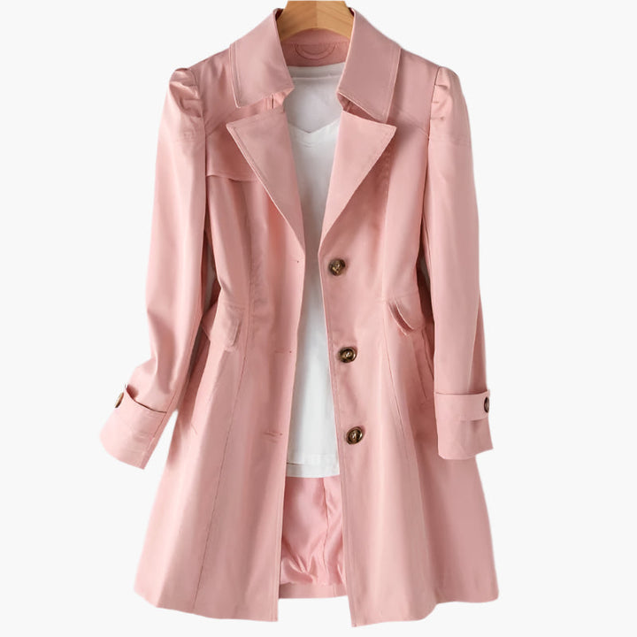 Womens outerwear tailored coat styled for business casual and daily wear