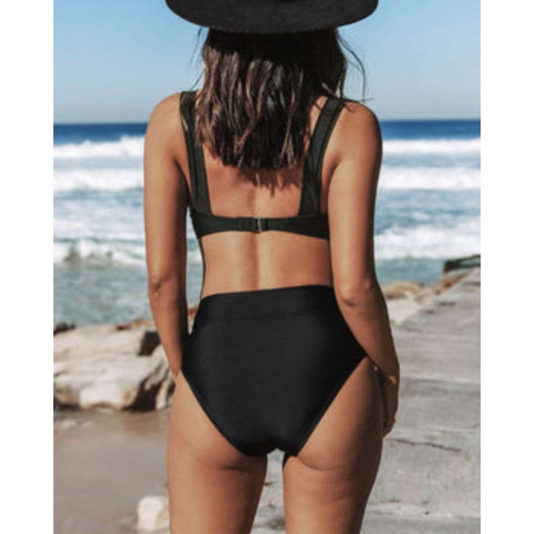Summer fashion womens bikini swimsuit styled for beach and pool wear