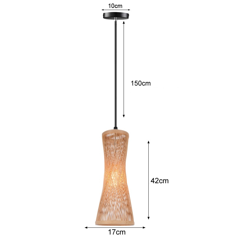 Minimalist scandinavian decor style with a natural rattan light