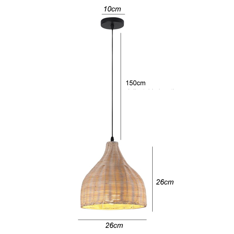 Textured woven lampshade diffusing soft light for bedroom ambiance