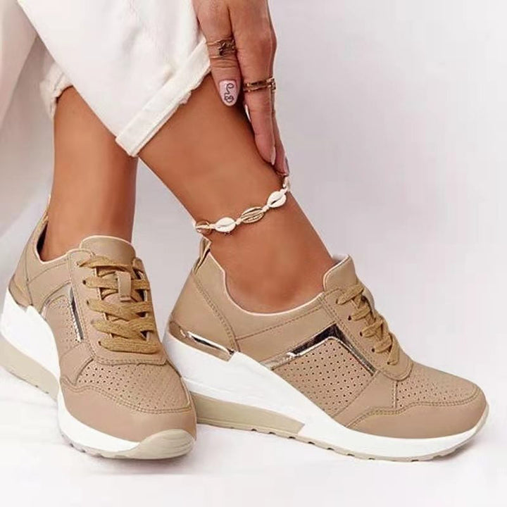 Lightweight mesh trainers for women highlighting flexible outsole and casual style