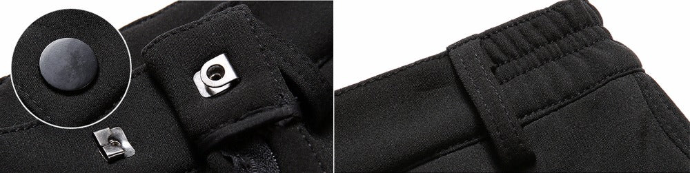 Waterproof winter pants showing durable outer shell and warm interior