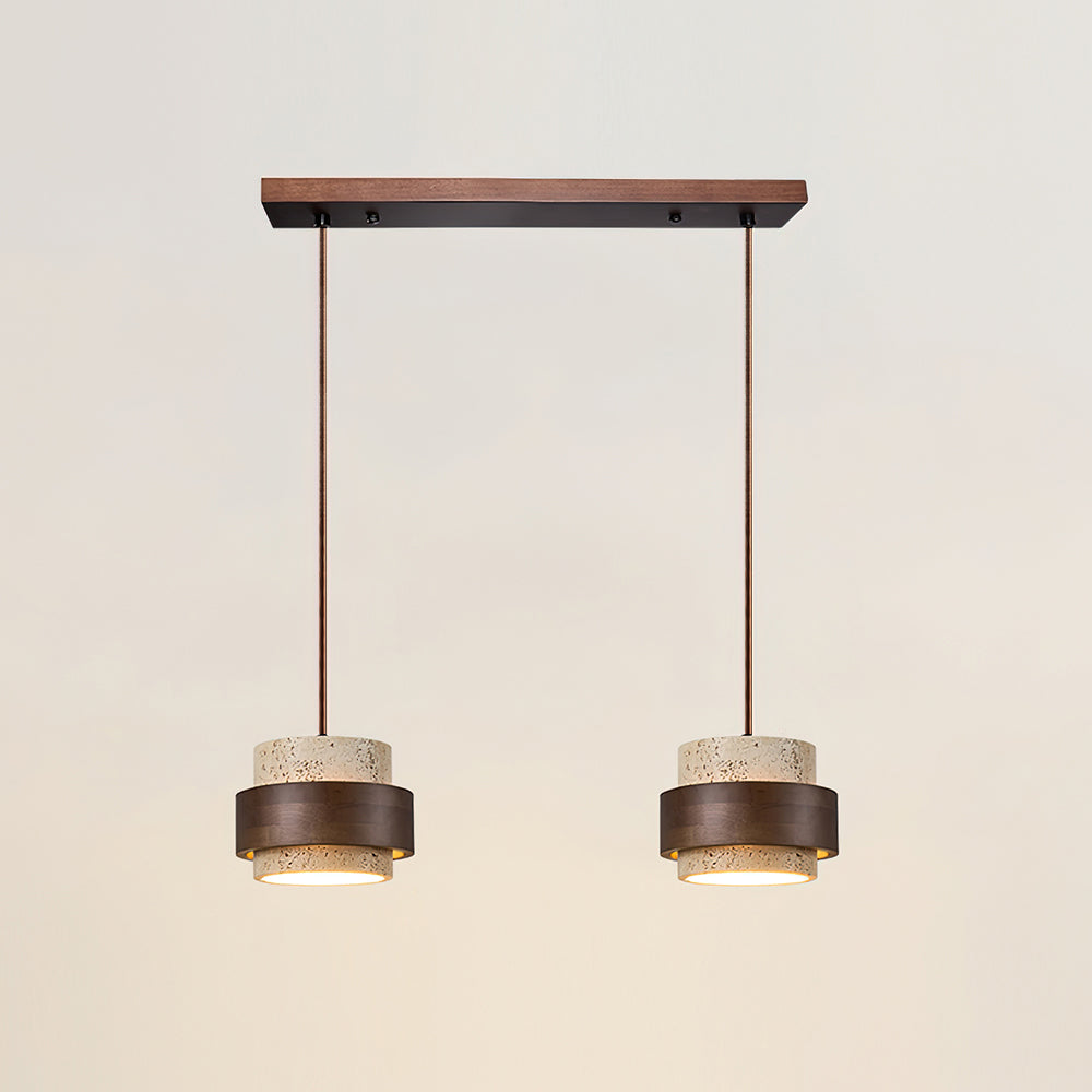 Ambient lighting concept featuring the luxury stone pendant lamp in a modern home