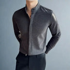 Men’s Knit Button Up Shirt