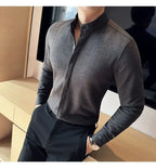 Men’s Knit Button Up Shirt