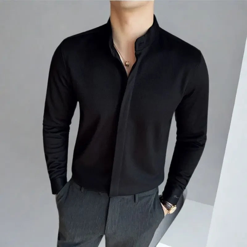 Men’s Knit Button Up Shirt