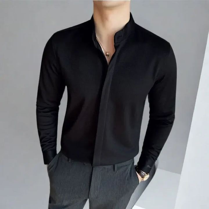 Men’s Knit Button Up Shirt