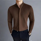 Men’s Knit Button Up Shirt