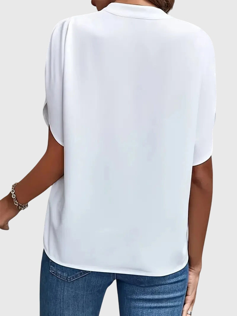 Women’s V Neck Blouse Soft Fit
