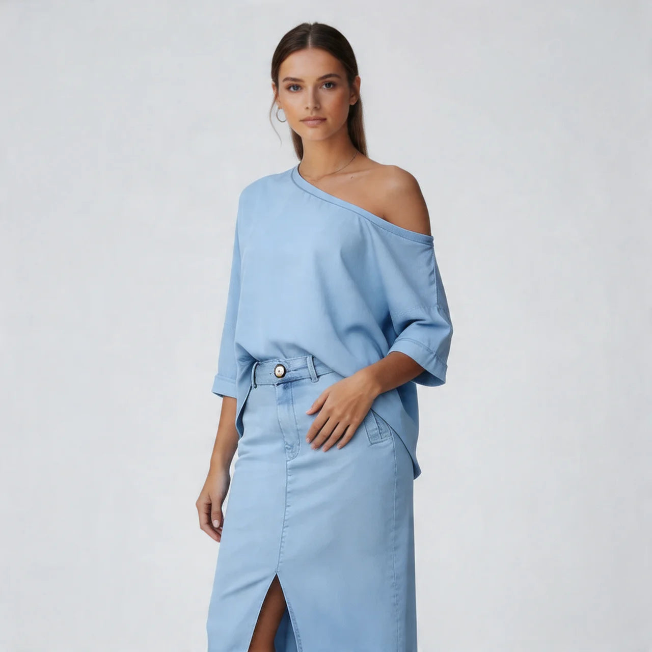 Women’s Off Shoulder Maxi Skirt Set