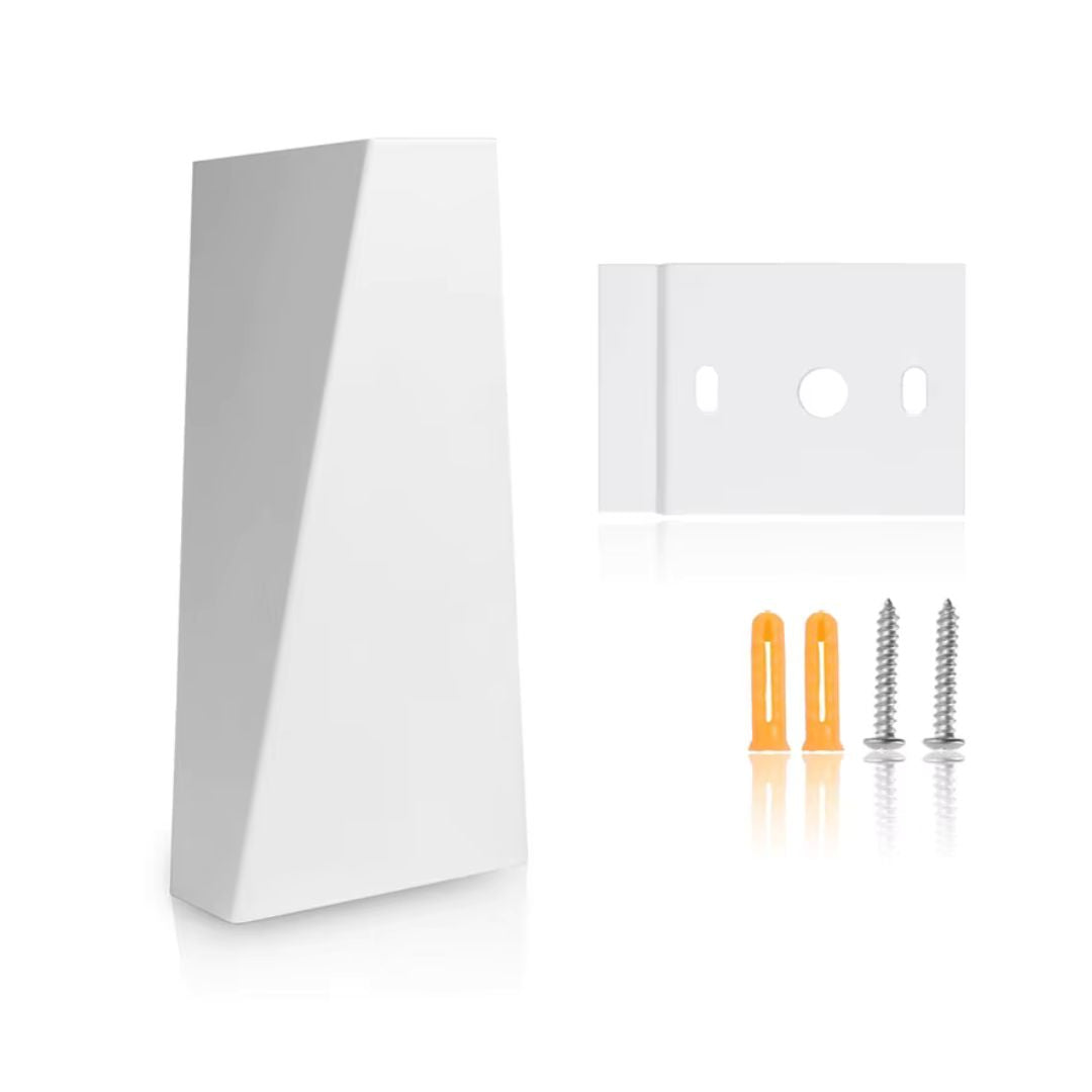 Energy-efficient LED sconce casting warm ambient light on an accent wall