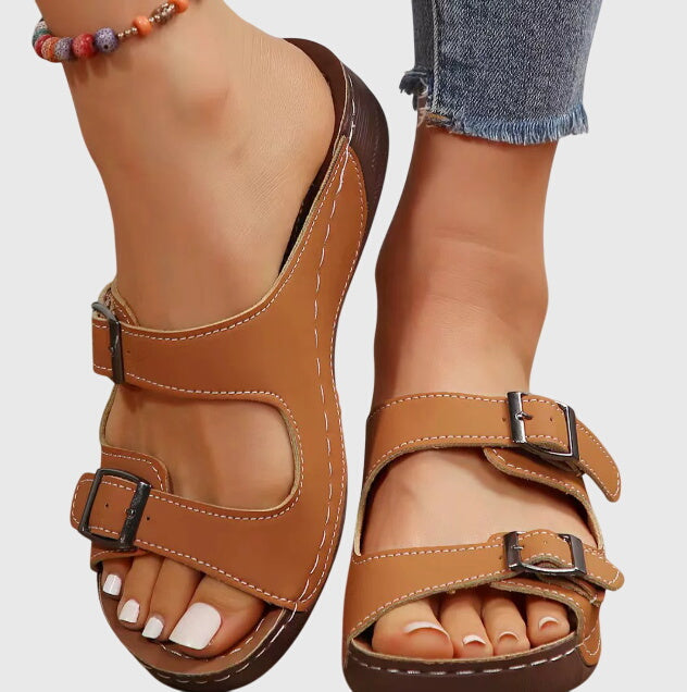 Women’s Double Buckle Sandals