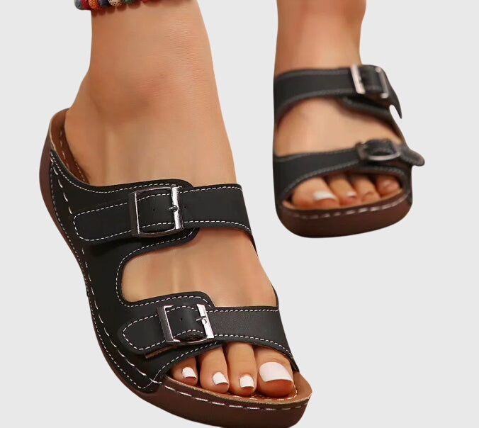 Women’s Double Buckle Sandals