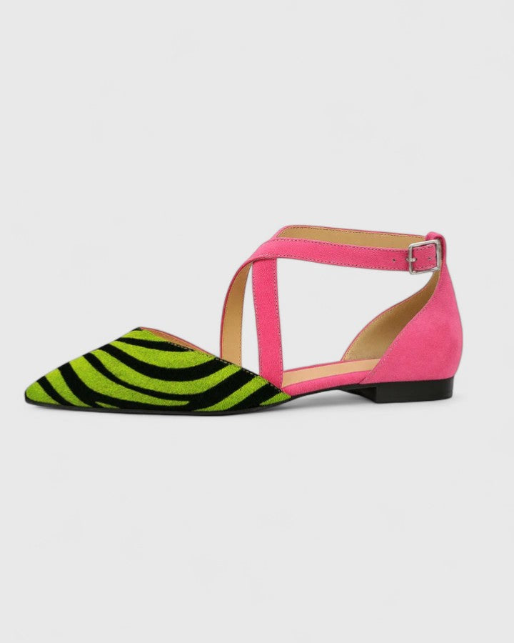 Women’s Striped Flat Sandals