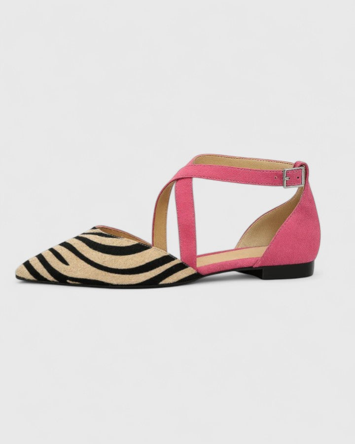 Women’s Striped Flat Sandals