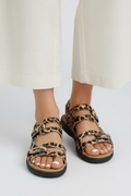 Women’s Leopard Print Multi Strap Sandals