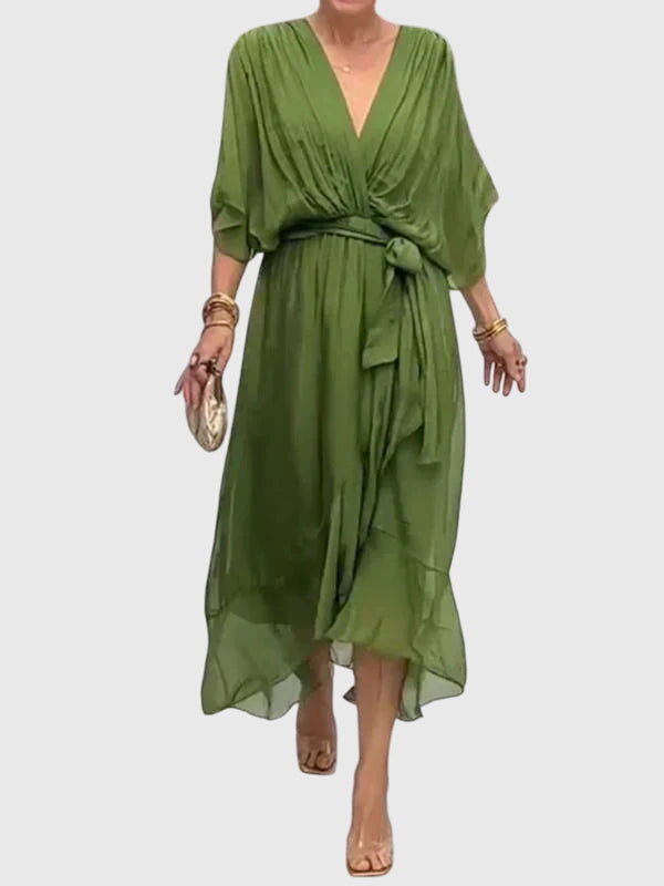 Women’s Tie Waist Maxi Dress