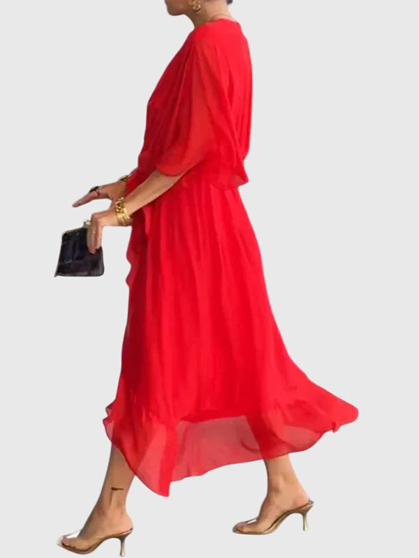 Women’s Tie Waist Maxi Dress