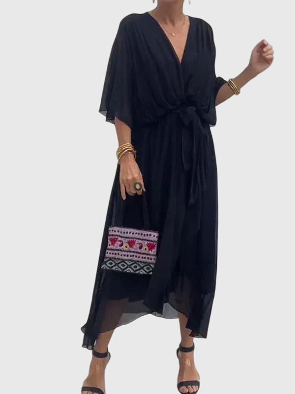 Women’s Tie Waist Maxi Dress