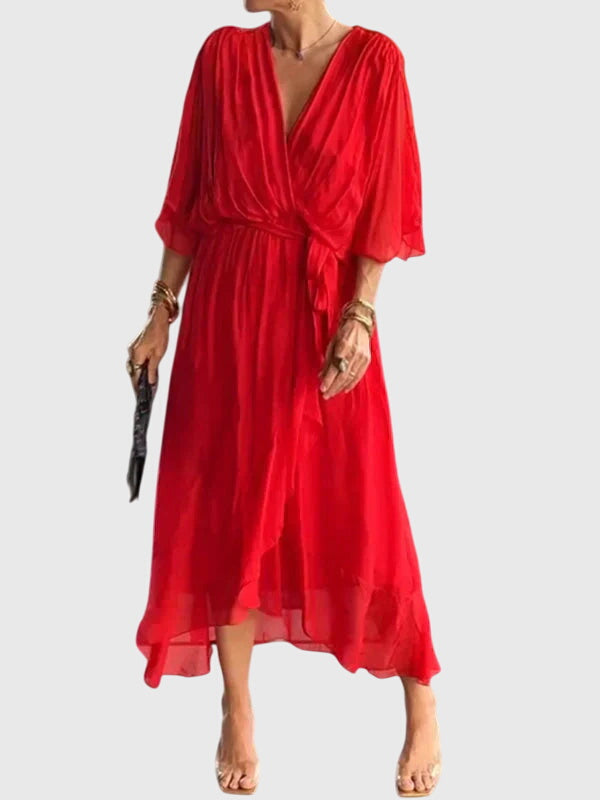 Women’s Tie Waist Maxi Dress