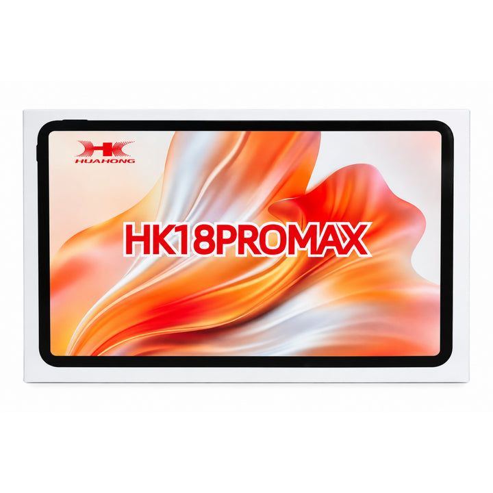Front view of the 10 inch portable tablet displaying home screen apps