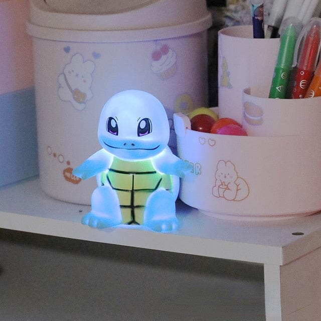 Cute character decor night light casting a warm glow in the dark
