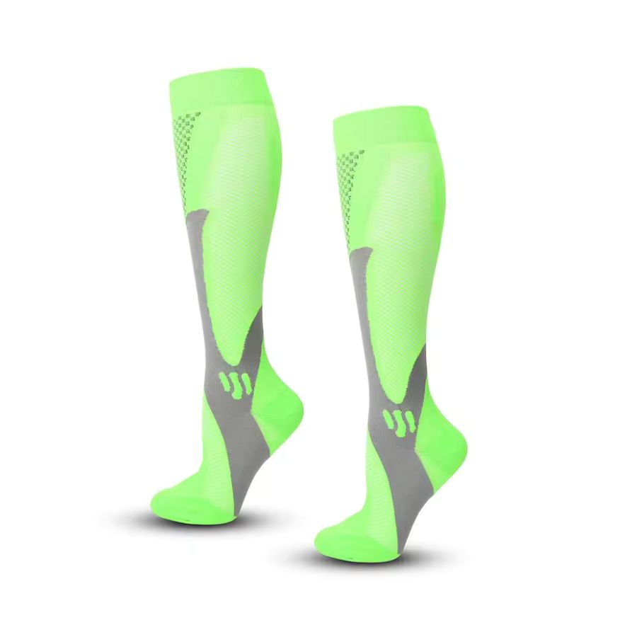 Durable unisex compression socks for enhanced blood flow and recovery