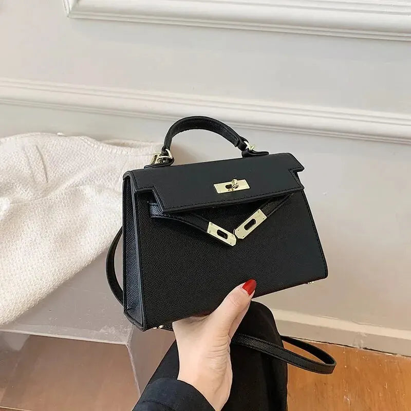 Side view of chic women shoulder bag showing durable strap and sleek profile