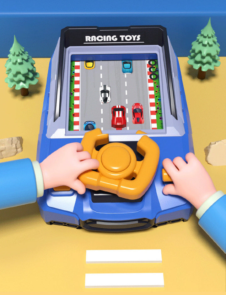 Educational steering wheel racing game toy for kids gift in action