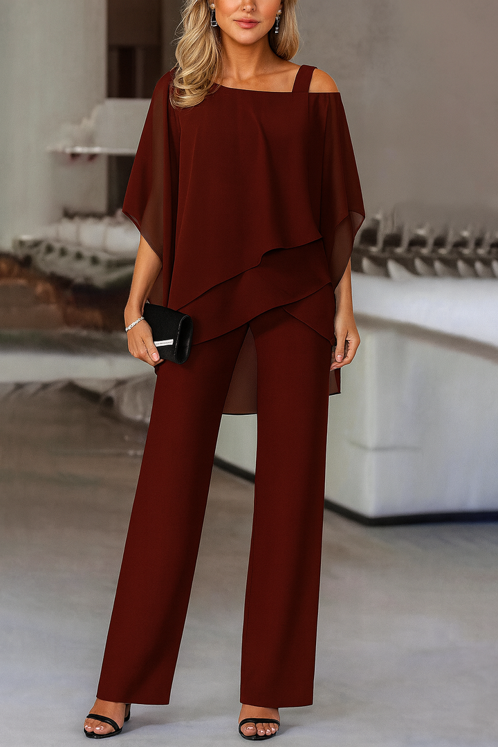 Women's elegant evening pant set designed for formal parties and special occasions
