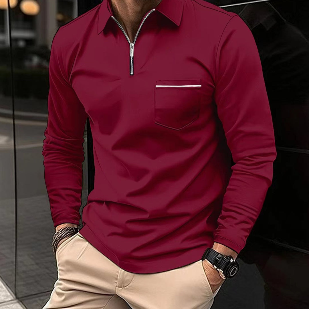 Talon | Men’s Quarter Zip Polo Sweater