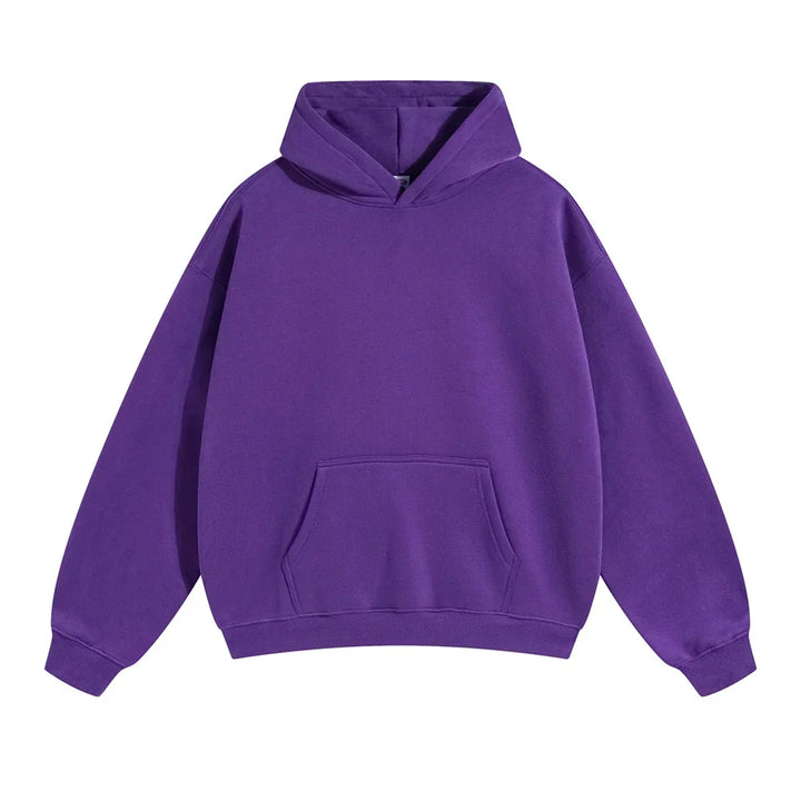 Interior label and neck stitching of mens hoodie