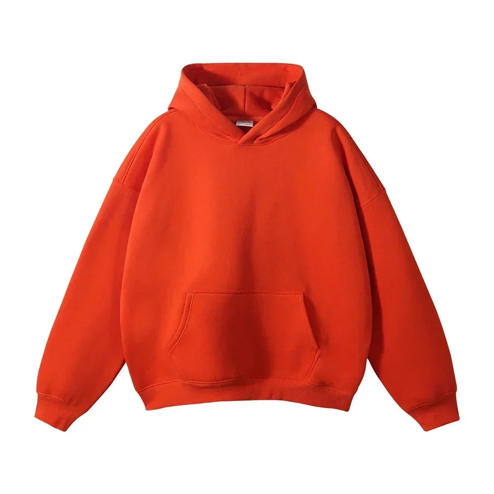 Detailed shot of pocket stitching on mens hoodie