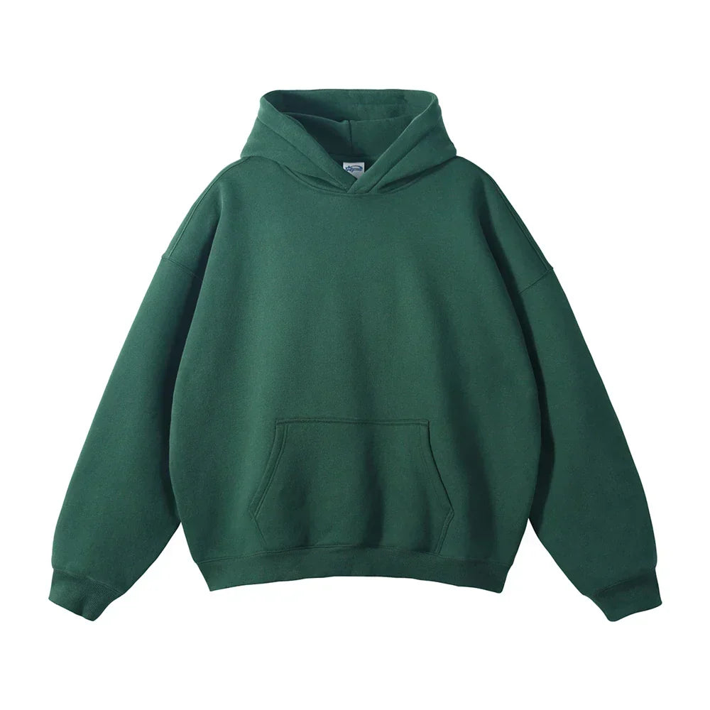 Minimalist design of mens casual pullover hoodie