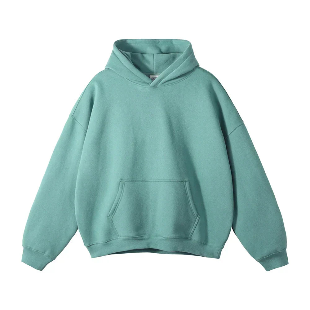 Front view of mens casual wear pullover hoodie