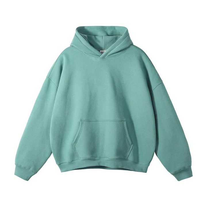Front view of mens casual wear pullover hoodie