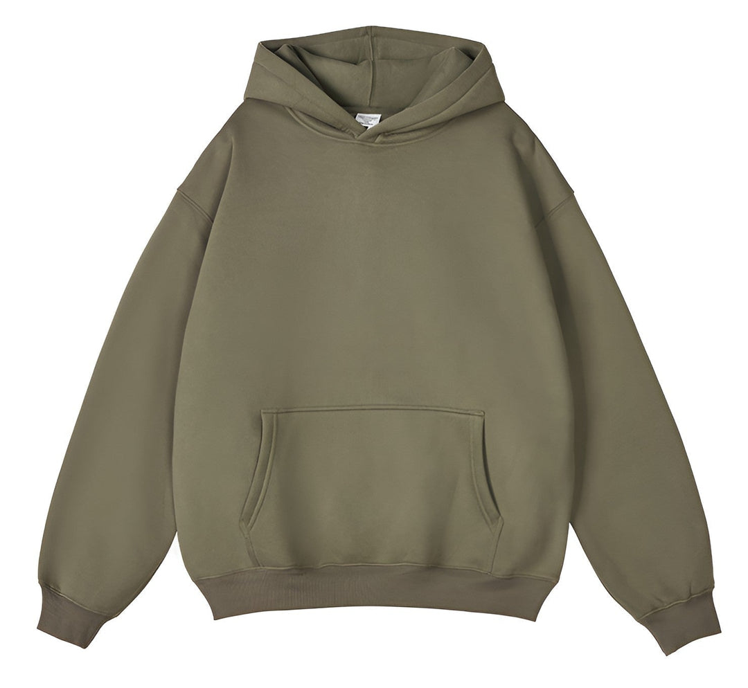 Fabric texture of the mens relaxed fit streetwear hoodie