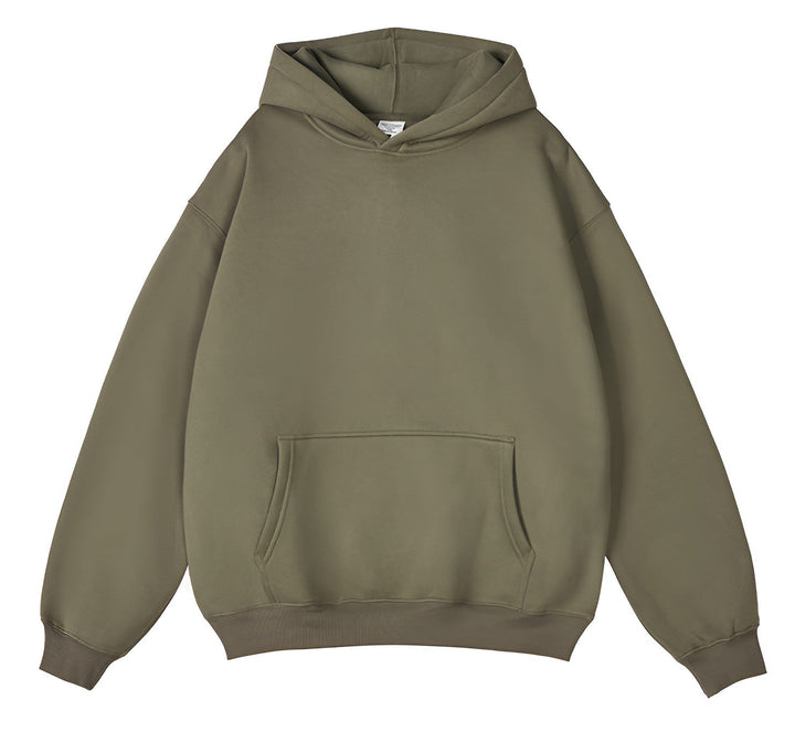 Fabric texture of the mens relaxed fit streetwear hoodie
