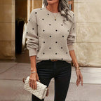 Tony | Women’s Polka Dot Knit Pullover Sweater