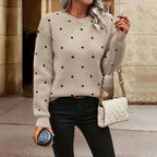 Tony | Women’s Polka Dot Knit Pullover Sweater