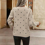 Tony | Women’s Polka Dot Knit Pullover Sweater